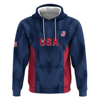 Custom USA Cricket Zip Hoodie Go United States Simple Version - Wonder Print Shop