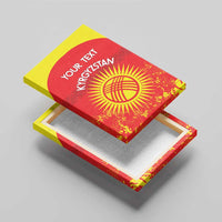 Custom Kyrgyzstan Football Canvas Wall Art Go White Falcons Sporty Style - Wonder Print Shop