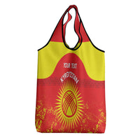 Custom Kyrgyzstan Football Grocery Bag Go White Falcons Sporty Style