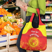 Custom Kyrgyzstan Football Grocery Bag Go White Falcons Sporty Style