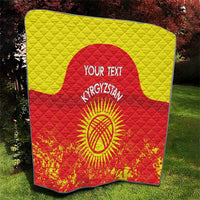 Custom Kyrgyzstan Football Quilt Go White Falcons Sporty Style - Wonder Print Shop