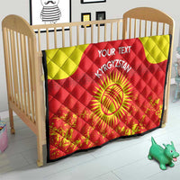 Custom Kyrgyzstan Football Quilt Go White Falcons Sporty Style - Wonder Print Shop