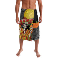 Mexico Dia De Los Muertos Lavalava Sugar Skull Sombrero Aztec Pattern - Wonder Print Shop