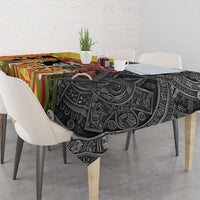 Mexico Dia De Los Muertos Tablecloth Sugar Skull Sombrero Aztec Pattern - Wonder Print Shop