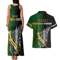 Personalised New Zealand and South Africa Rugby Couples Matching Tank Maxi Dress and Hawaiian Shirt 2023 World Cup Final All Black Springboks Together - Wonder Print Shop