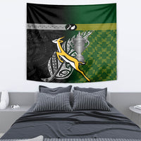 New Zealand and South Africa Rugby Tapestry 2023 World Cup Final All Black Springboks Together - Wonder Print Shop
