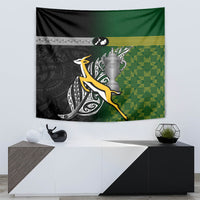 New Zealand and South Africa Rugby Tapestry 2023 World Cup Final All Black Springboks Together - Wonder Print Shop