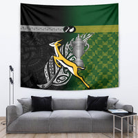 New Zealand and South Africa Rugby Tapestry 2023 World Cup Final All Black Springboks Together - Wonder Print Shop