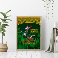 South Africa Rugby Canvas Wall Art Go Bokke World Cup Champions History - Wonder Print Shop
