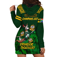South Africa Rugby Hoodie Dress Go Bokke World Cup Champions History - Wonder Print Shop