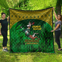 South Africa Rugby Quilt Go Bokke World Cup Champions History - Wonder Print Shop