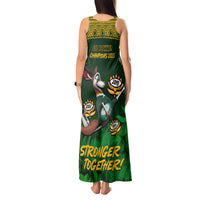 South Africa Rugby Tank Maxi Dress Go Bokke World Cup Champions History - Wonder Print Shop
