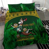 Custom South Africa Rugby Bedding Set Go Bokke World Cup Champions History - Wonder Print Shop
