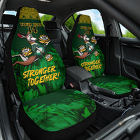 Custom South Africa Rugby Car Seat Cover Go Bokke World Cup Champions History - Wonder Print Shop