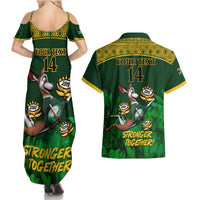 Custom South Africa Rugby Couples Matching Summer Maxi Dress and Hawaiian Shirt Go Bokke World Cup Champions History - Wonder Print Shop