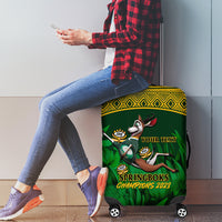 Custom South Africa Rugby Luggage Cover Go Bokke World Cup Champions History - Wonder Print Shop