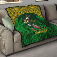 Custom South Africa Rugby Quilt Go Bokke World Cup Champions History - Wonder Print Shop