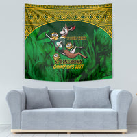 Custom South Africa Rugby Tapestry Go Bokke World Cup Champions History - Wonder Print Shop