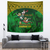 Custom South Africa Rugby Tapestry Go Bokke World Cup Champions History - Wonder Print Shop