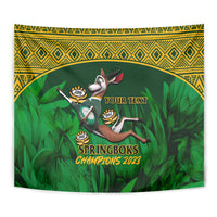 Custom South Africa Rugby Tapestry Go Bokke World Cup Champions History - Wonder Print Shop