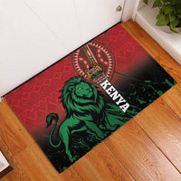 Kenya Independence Day Rubber Doormat Jamhuri ya Kenya 1963 - African Pattern - Wonder Print Shop