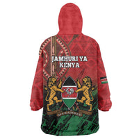 Kenya Independence Day Wearable Blanket Hoodie Jamhuri ya Kenya 1963 - African Pattern - Wonder Print Shop
