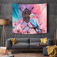 Kenya Lilac-Breasted Roller Tapestry Coat Of Arms Mix Orchid - Wonder Print Shop