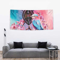 Kenya Lilac-Breasted Roller Tapestry Coat Of Arms Mix Orchid - Wonder Print Shop