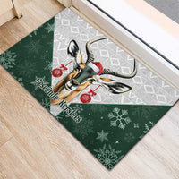 South Africa Springboks Christmas Rubber Doormat Bokke Santa - Geseende Kersfees - Wonder Print Shop