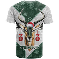 South Africa Springboks Christmas T Shirt Bokke Santa - Geseende Kersfees - Wonder Print Shop