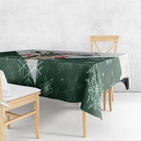 South Africa Springboks Christmas Tablecloth Bokke Santa - Geseende Kersfees - Wonder Print Shop