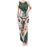 South Africa Springboks Christmas Tank Maxi Dress Bokke Santa - Geseende Kersfees - Wonder Print Shop