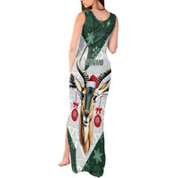 South Africa Springboks Christmas Tank Maxi Dress Bokke Santa - Geseende Kersfees - Wonder Print Shop