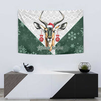 South Africa Springboks Christmas Tapestry Bokke Santa - Geseende Kersfees - Wonder Print Shop