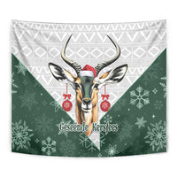 South Africa Springboks Christmas Tapestry Bokke Santa - Geseende Kersfees - Wonder Print Shop