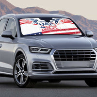 United States 250th Anniversary Auto Sun Shade USA 4th Of July Proud - Wonder Print Shop