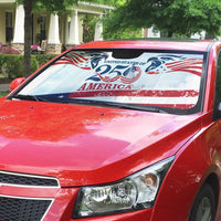 United States 250th Anniversary Auto Sun Shade USA 4th Of July Proud - Wonder Print Shop