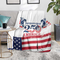 United States 250th Anniversary Blanket USA 4th Of July Proud - Wonder Print Shop