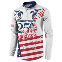 Personalized United States 250th Anniversary Button Sweatshirt USA 4th Of July Proud - Wonder Print Shop