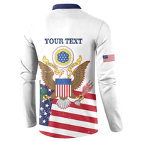 Personalized United States 250th Anniversary Button Sweatshirt USA 4th Of July Proud - Wonder Print Shop