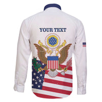Personalized United States 250th Anniversary Family Matching Off The Shoulder Long Sleeve Dress and Hawaiian Shirt USA 4th Of July Proud - Wonder Print Shop