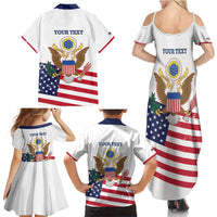 Personalized United States 250th Anniversary Family Matching Summer Maxi Dress and Hawaiian Shirt USA 4th Of July Proud - Wonder Print Shop