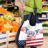 United States 250th Anniversary Grocery Bag USA 4th Of July Proud - Wonder Print Shop