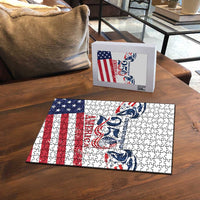 United States 250th Anniversary Puzzle USA 4th Of July Proud - Wonder Print Shop