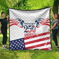 United States 250th Anniversary Quilt USA 4th Of July Proud - Wonder Print Shop