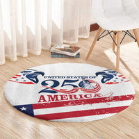 United States 250th Anniversary Round Carpet USA 4th Of July Proud - Wonder Print Shop