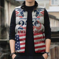 Personalized United States 250th Anniversary Sleeveless Puffer Jacket USA 4th Of July Proud - Wonder Print Shop