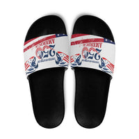 United States 250th Anniversary Slide Sandals USA 4th Of July Proud - Wonder Print Shop