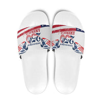 United States 250th Anniversary Slide Sandals USA 4th Of July Proud - Wonder Print Shop