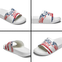 United States 250th Anniversary Slide Sandals USA 4th Of July Proud - Wonder Print Shop